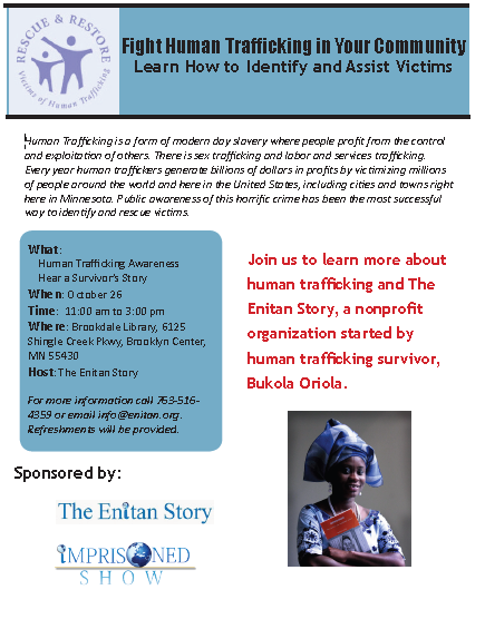 The Enitan Story launch Flier