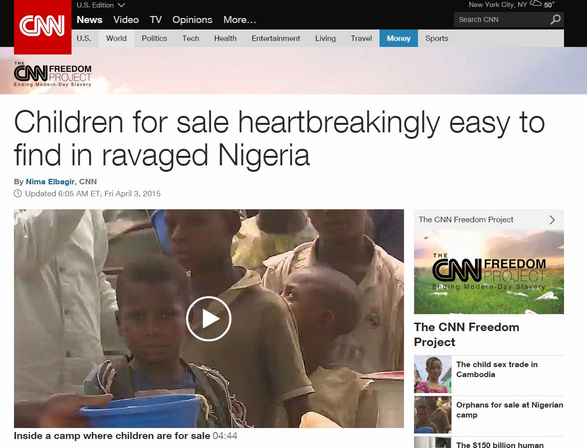 CNN Reporter Offered Two Children for $500